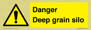 Danger Deep grain silo